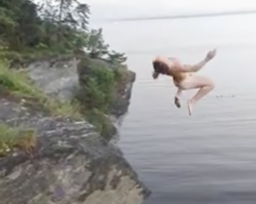 Young Nude Woman Jumping Stock Photos - Image: 29675683