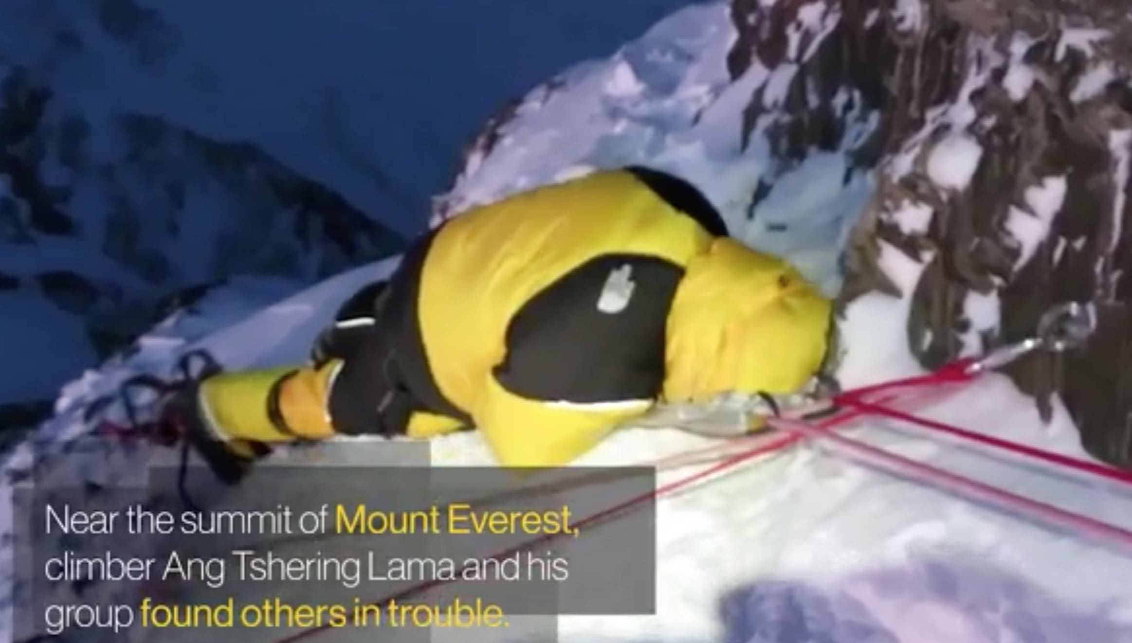 VIDEO Sherpas Complete Harrowing Rescue Near Everest Summit