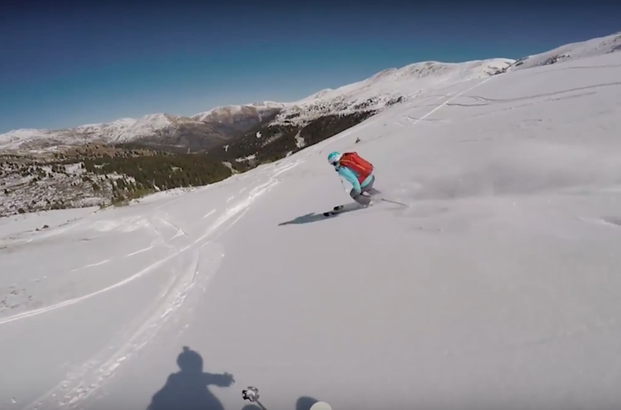 VIDEO: Smoking Pow Turns And Hopping Over Rocks On Loveland Pass Yesterday