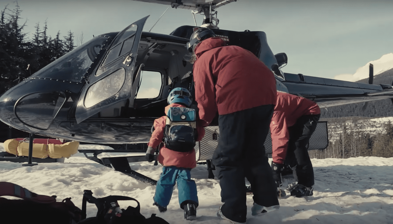 WATCH: 3 Year Old Goes Heli-Skiing