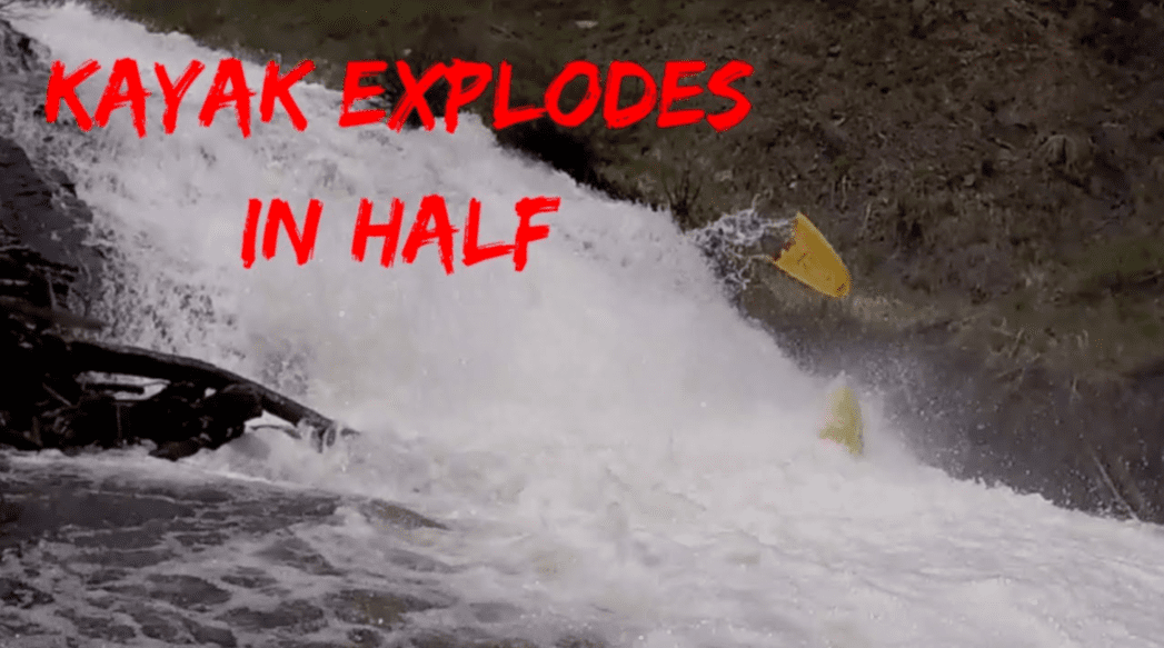 Kayaker’s Boat Explodes In Half Dropping Colorado Waterfall