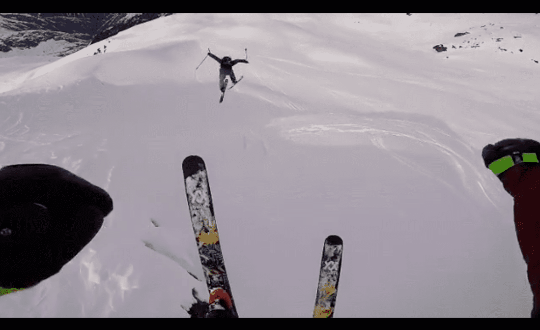 When You Play Follow The Ski-der and Buddy Sends It Way Too Big....