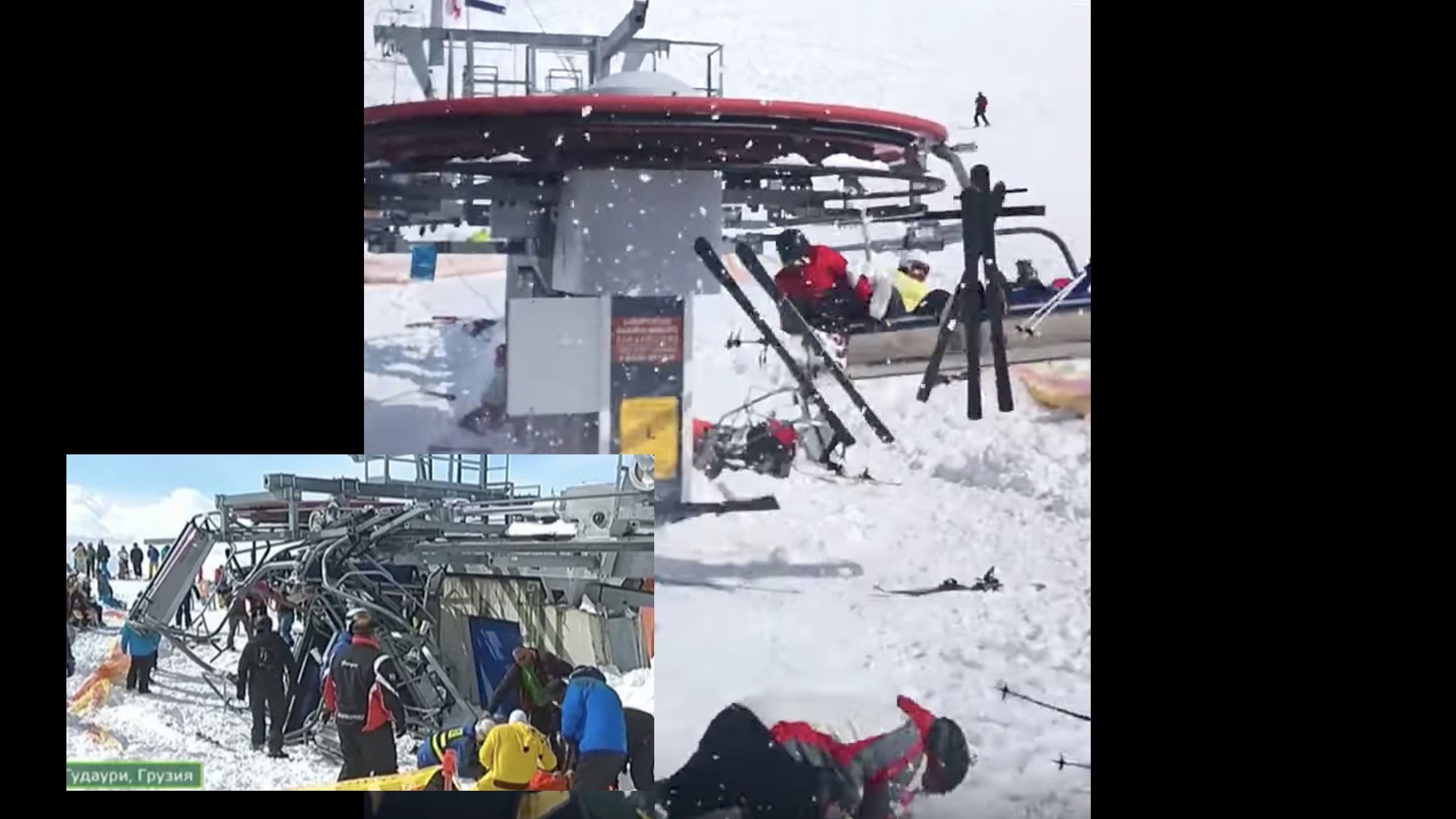 Ski lift in malfunctions horribly, injuring skiers