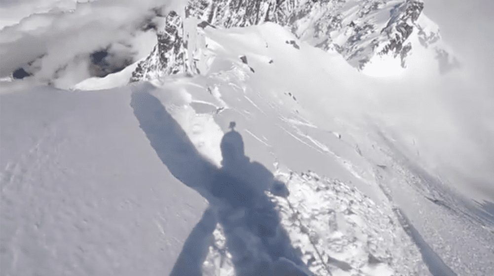 WATCH: Sketchy Traverse In Chamonix, FRANCE