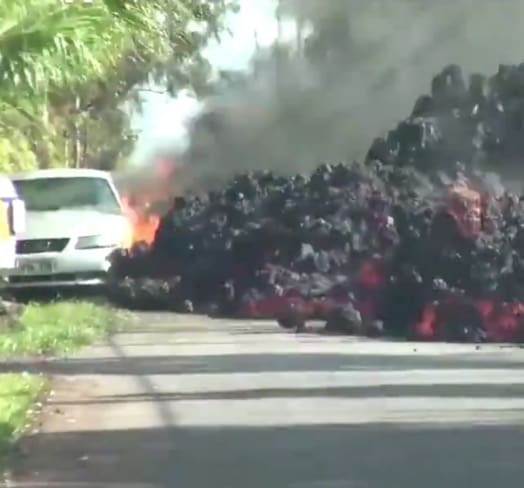 VIDEO: Lava Overtaking Ford Mustang In Hawaii Is Oddly Satisfying...