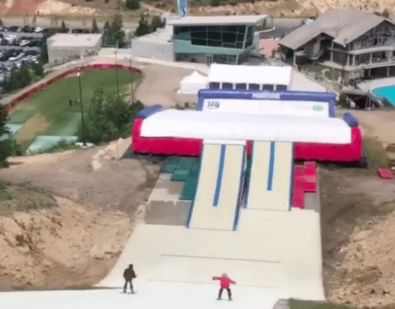 Utah Olympic Park Has Giant Airbag For Summer Slopestyle Practice