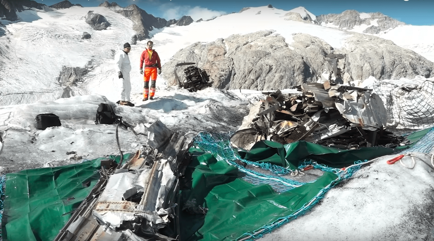 US Military Plane Wreckage Recovered After 70 Years In Swiss Alps