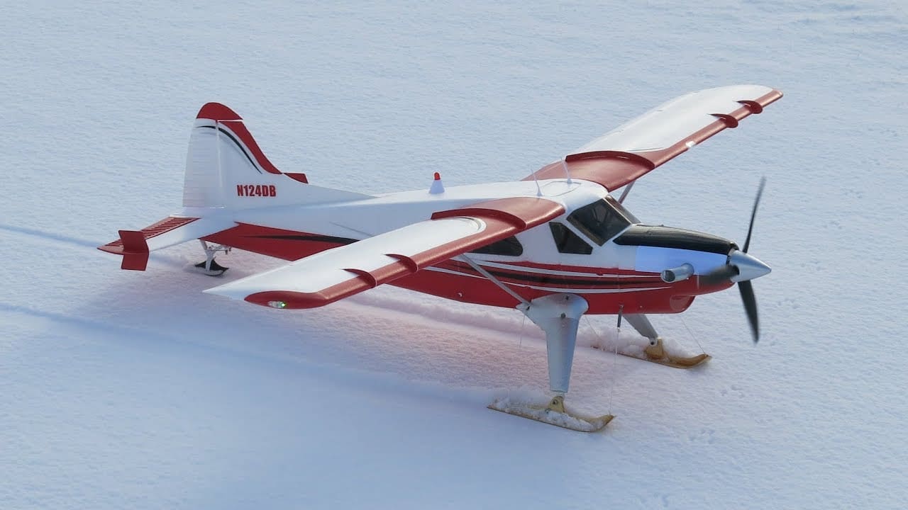 rc plane snow skis
