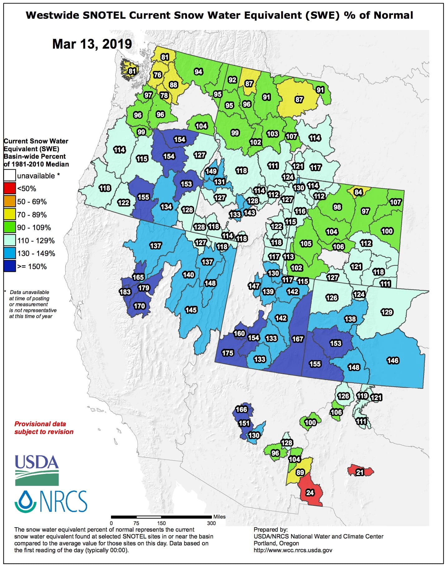 Snowpack Map Shows Just How Good 2018 19 Winter Has Been For Us Ski Resorts Unofficial Networks
