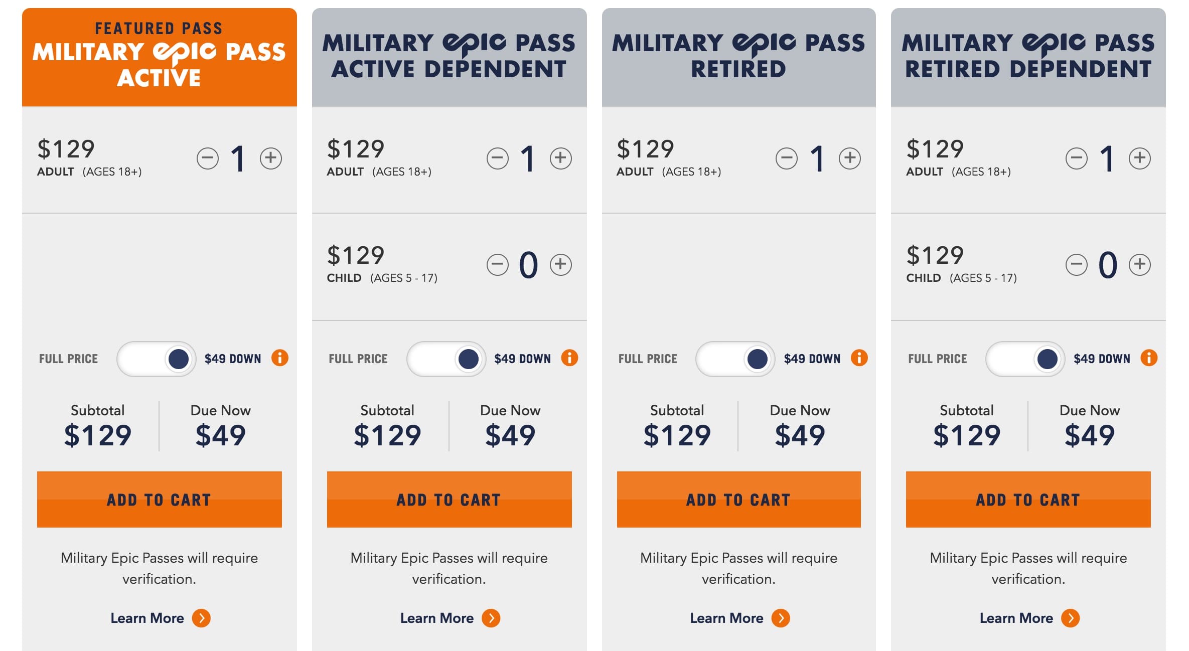 Epic Passes For Just 129 For Active and Retired Military Unofficial