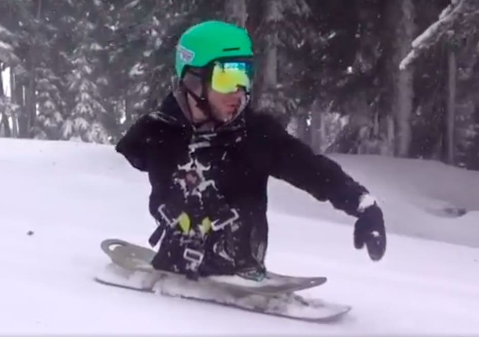 Adaptive Snowboard Rig With 5 Point Harness Is Sweet