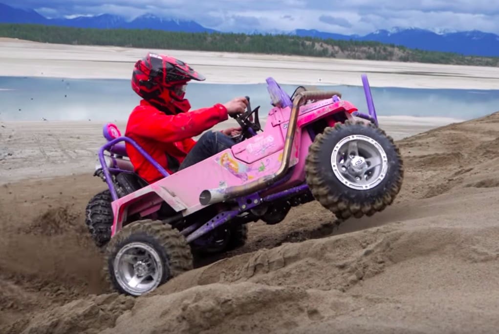 VIDEO: This Barbie Jeep Goes 40mph