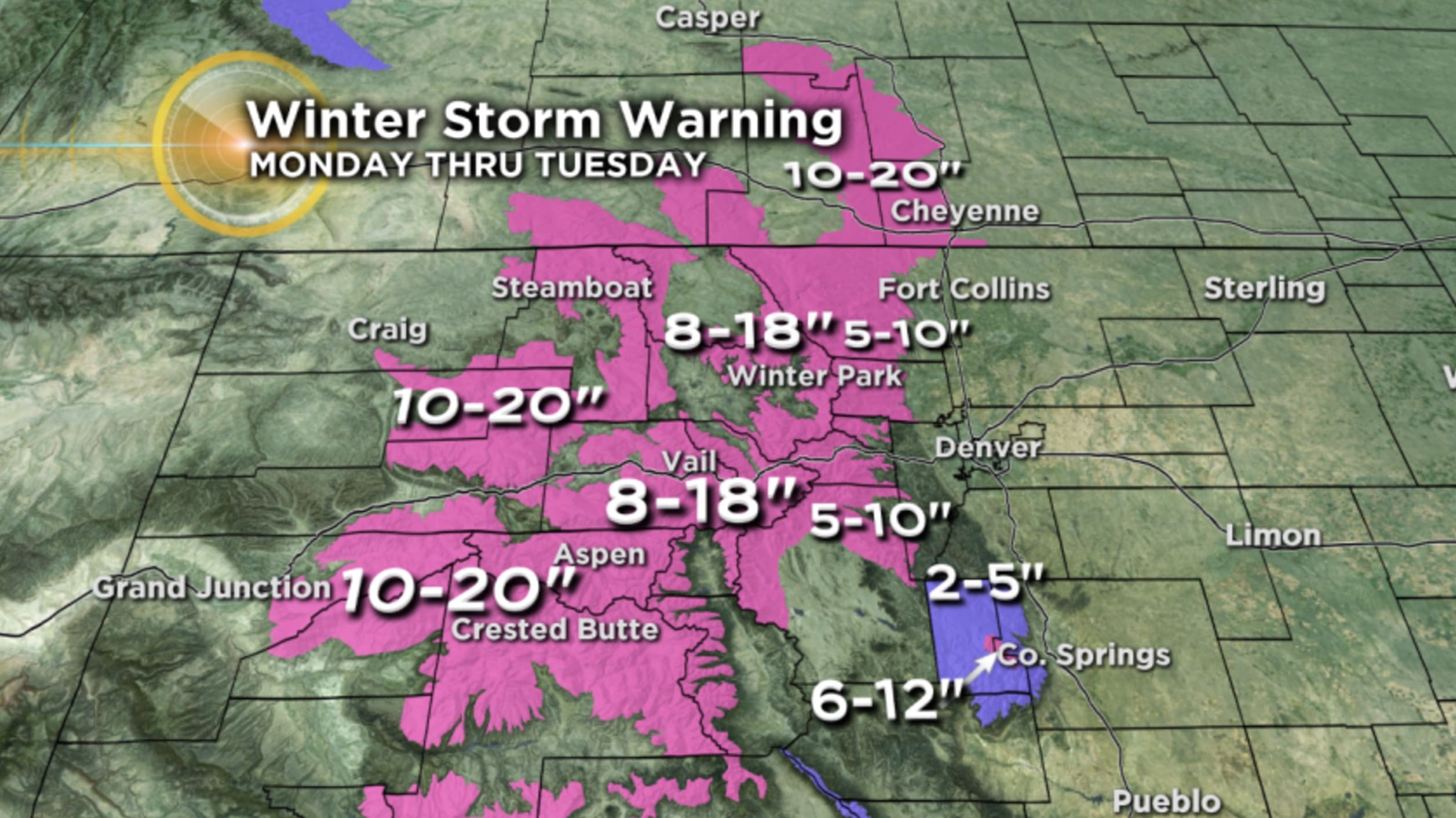 Colorado Rockies Are Under A Winter Storm Warning 1020