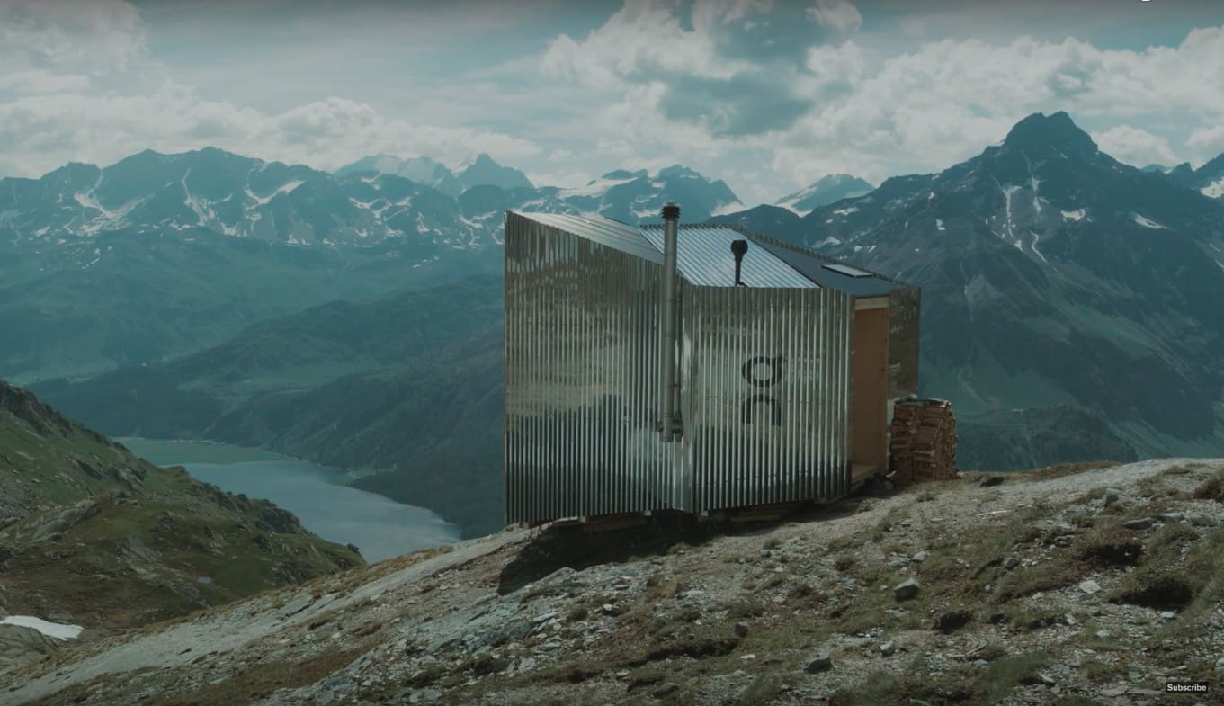 Zero-Impact Temporary Tiny House In Swiss Alps