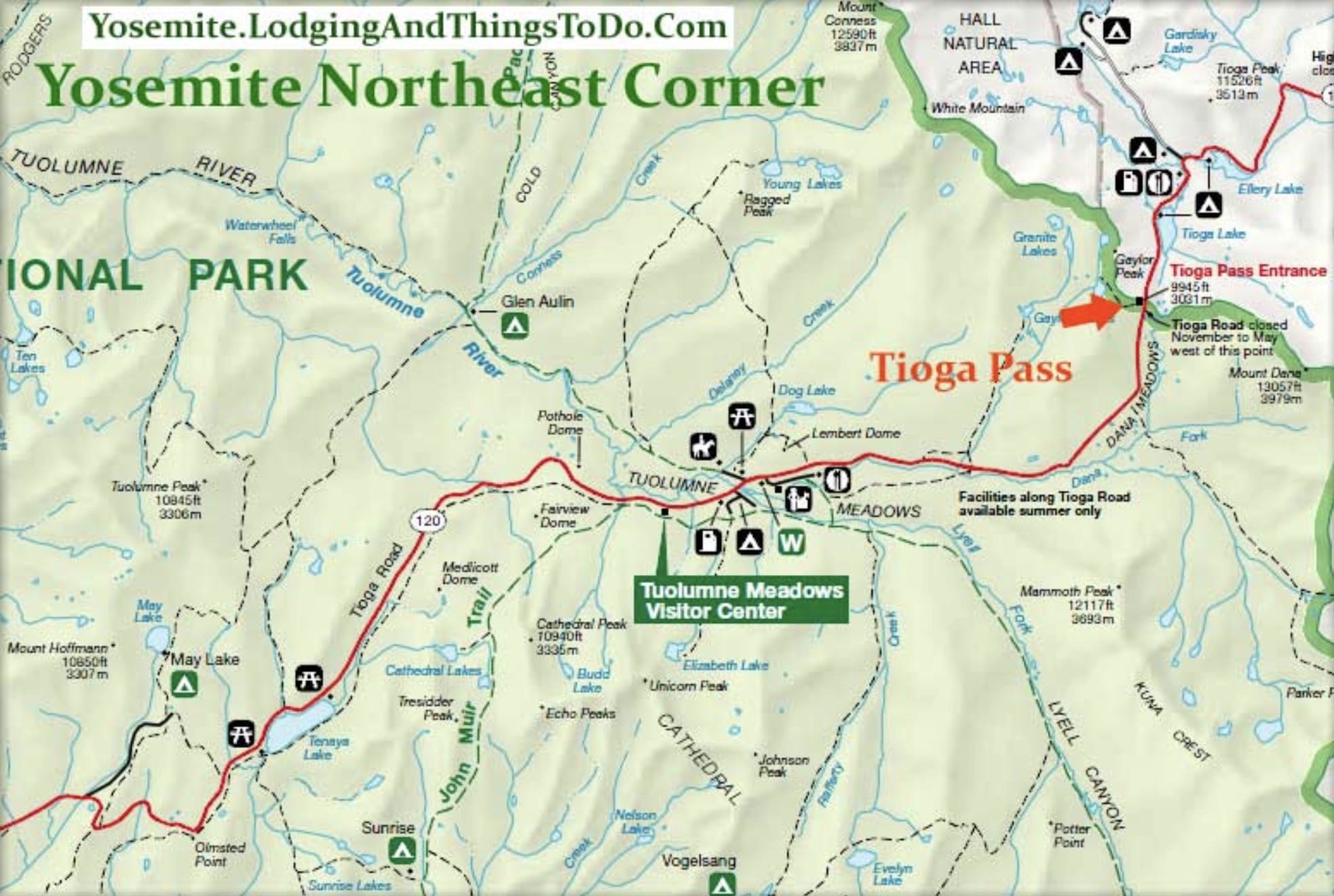 Yosemite S Tioga Pass Ca Is Closed Due To Snow Unofficial Networks