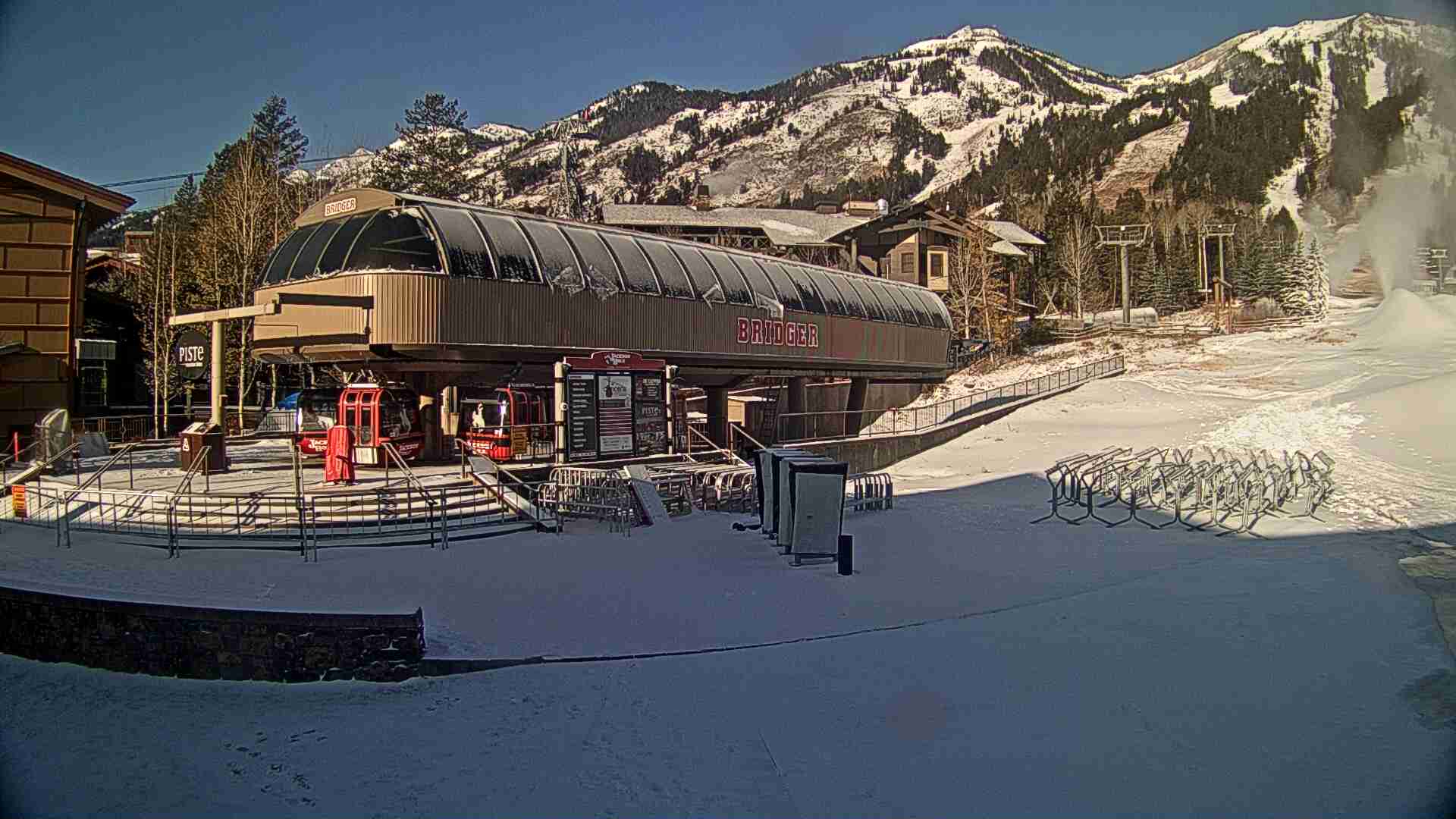 Temperature in Jackson Hole, WY This Morning = 9°F and 25°F Windchill