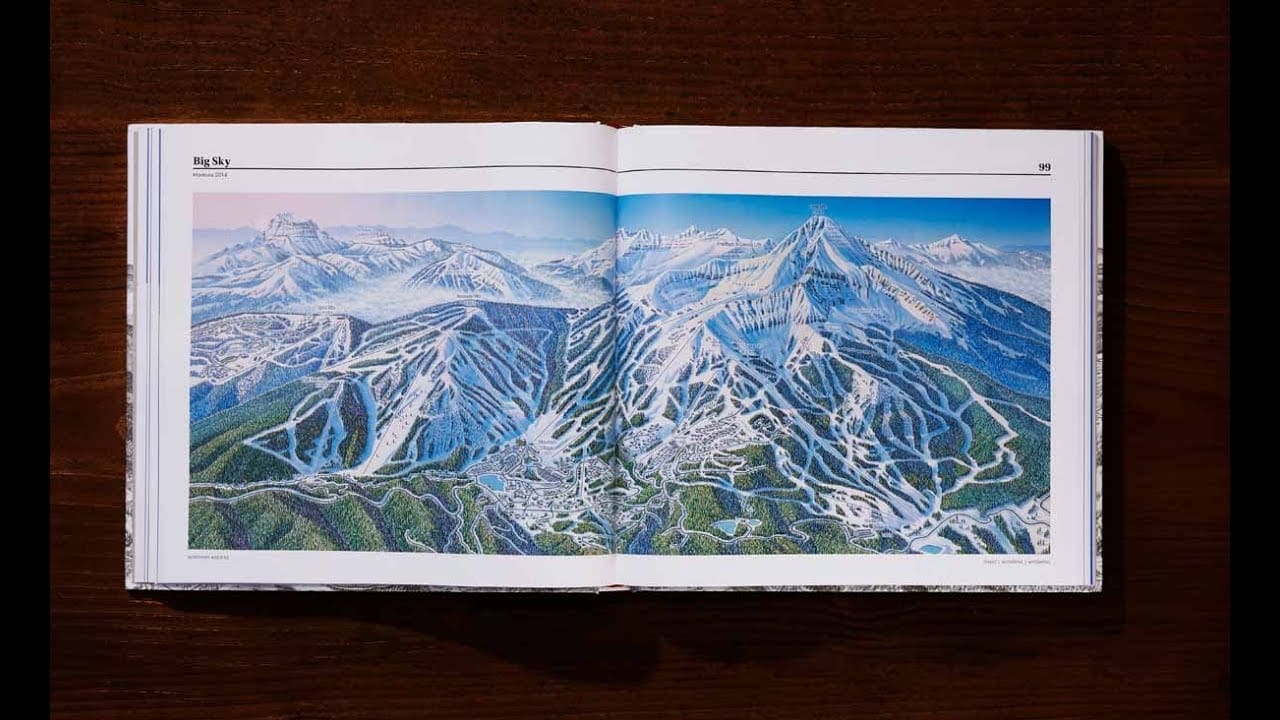 This Coffee Table Book of 200 Ski Resort Trail Maps Is The Perfect