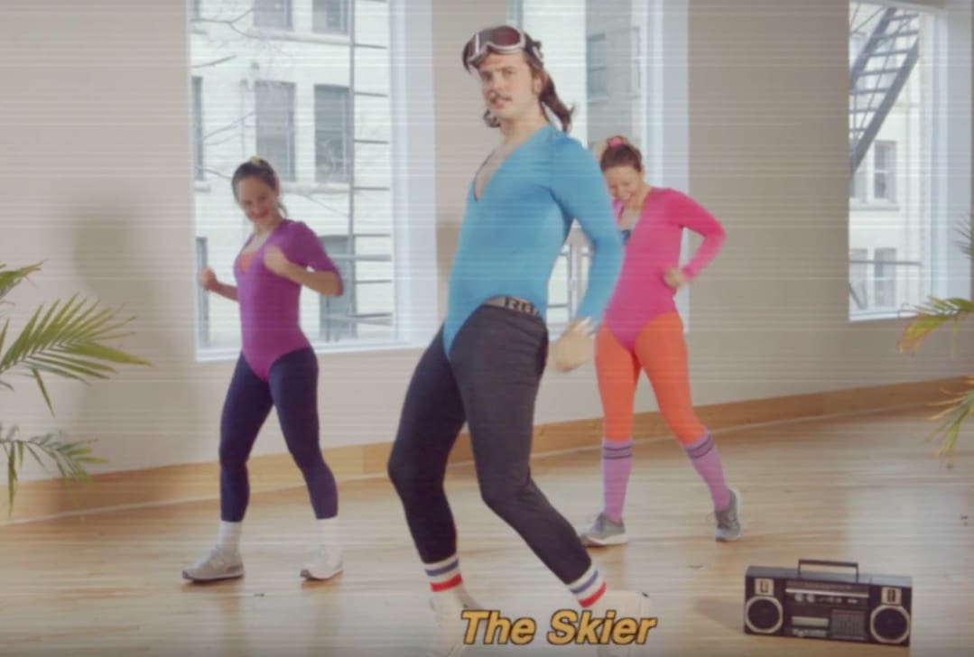 Ski Workout Video Featuring Moves Like “The Chairlift Squat”