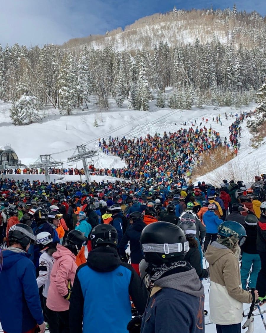This Video Really Puts Vail’s EPIC Lift Lines Into Perspective