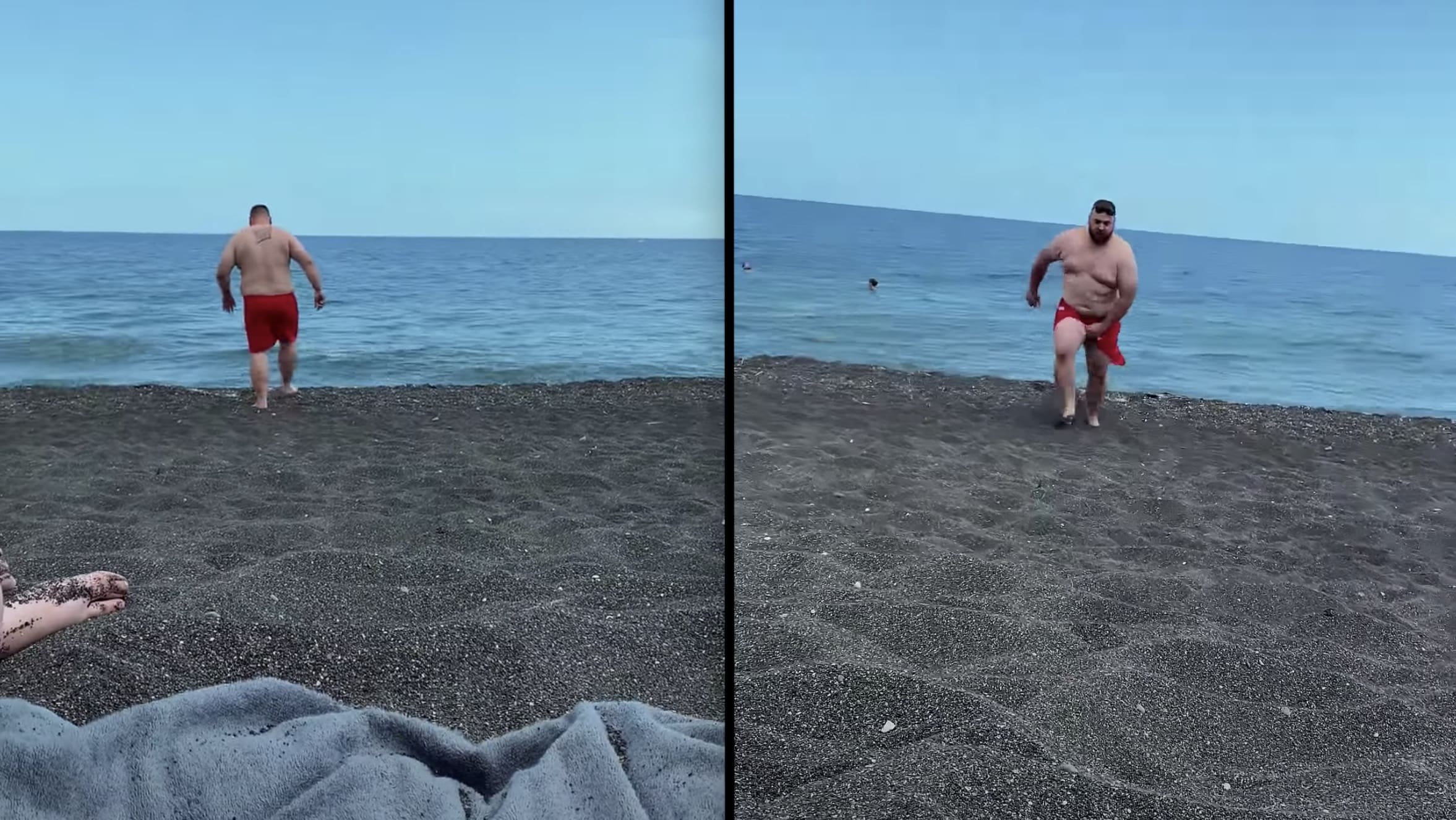 VIDEO Dissolving Swim Trunks, A Quality Practical Joke