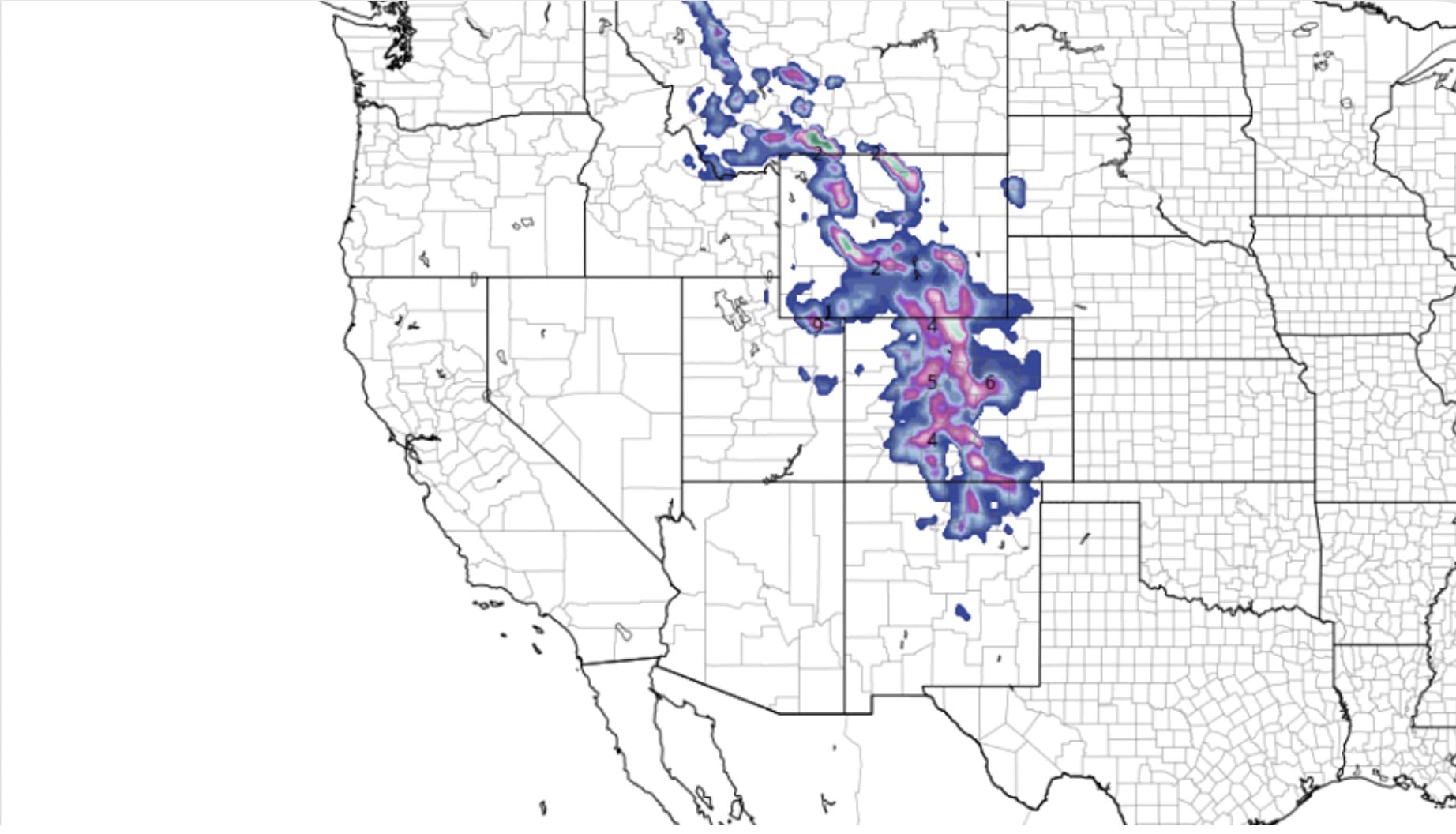 Significant Snowfall Possible For The Rockies Next Week