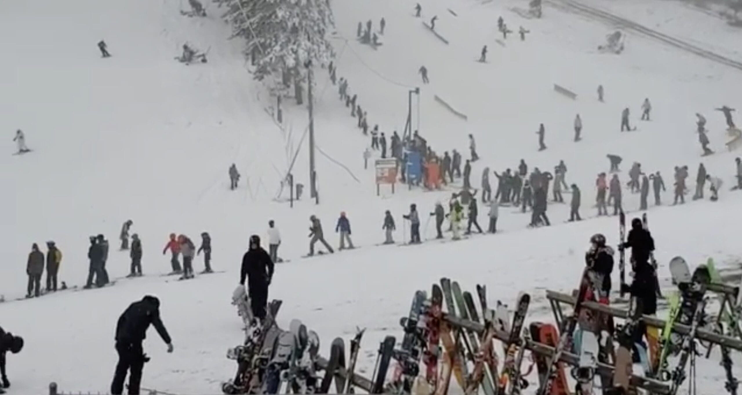 Lift Ticket Sales Capped After Hundreds Of Skiers Show Up For Trollhaugen's Opening Day