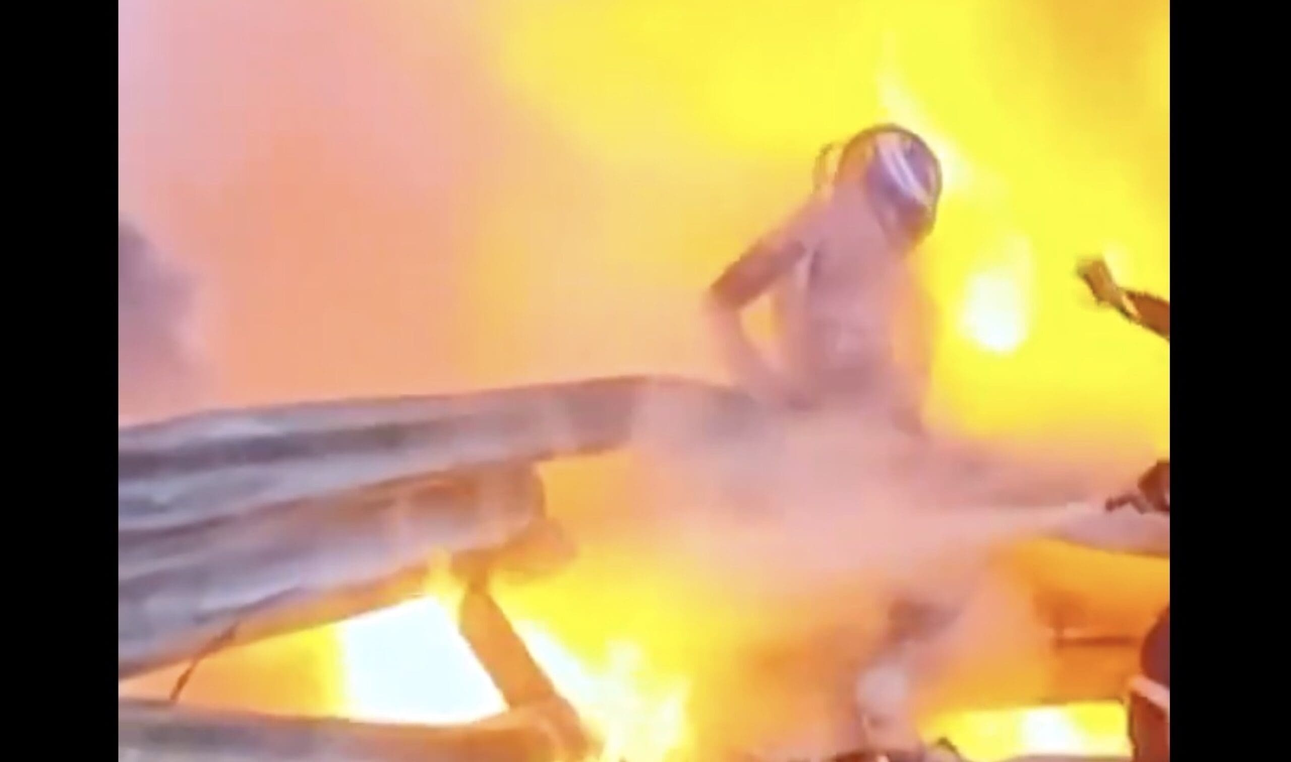 F1 Car Explodes After Hitting A Barrier | Driver Makes Insane Escape From Burning Car
