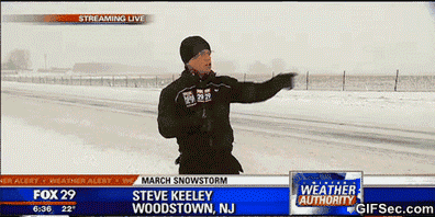 FUNNY: Weatherman Not Happy About Roadside Snow Reporting FUNNY: Weatherman Not Happy About Roadside Snow Reporting