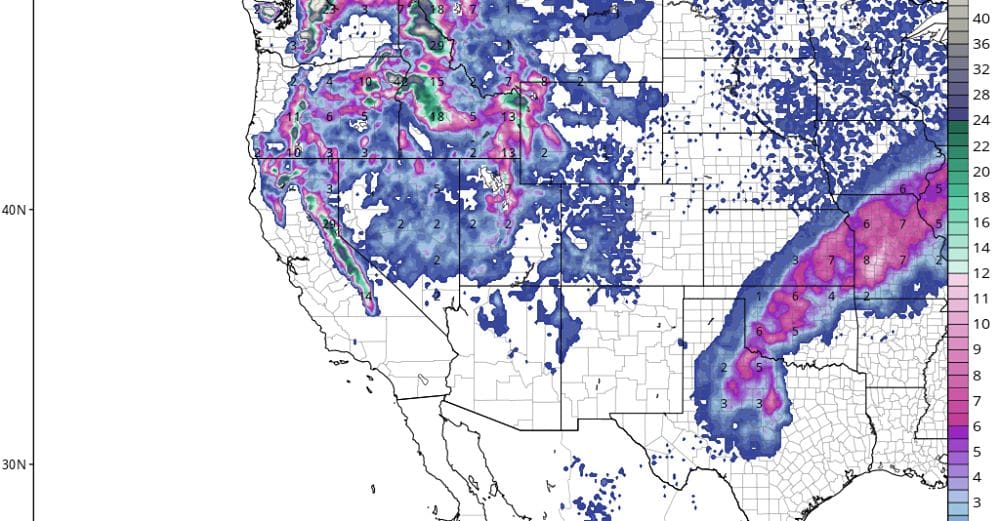POWDER ALERT: Snow For The PNW, Sierra, Northern Rockies