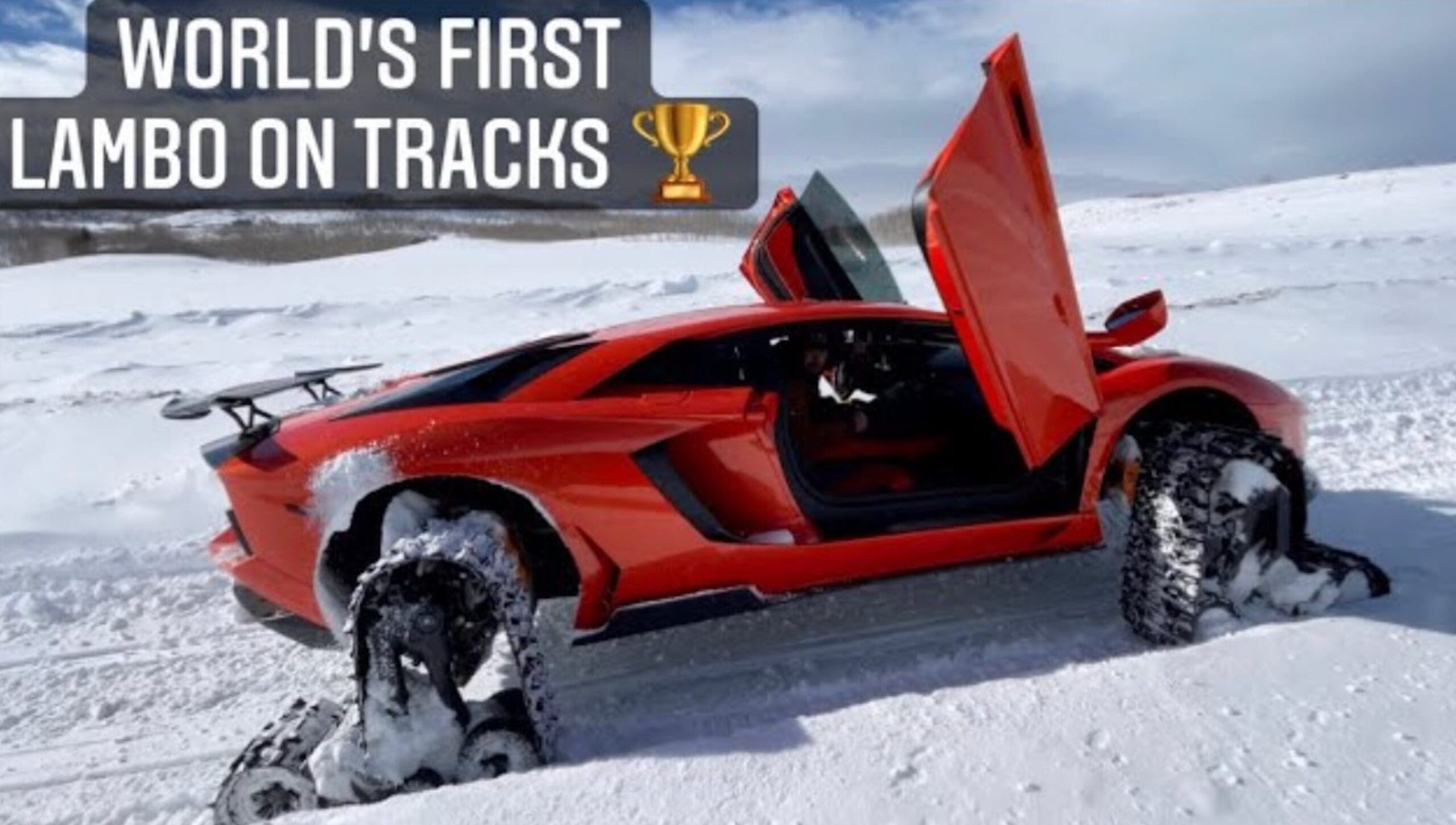 VIDEO: World's First Tracked Lamborghini vs Utah Wilderness