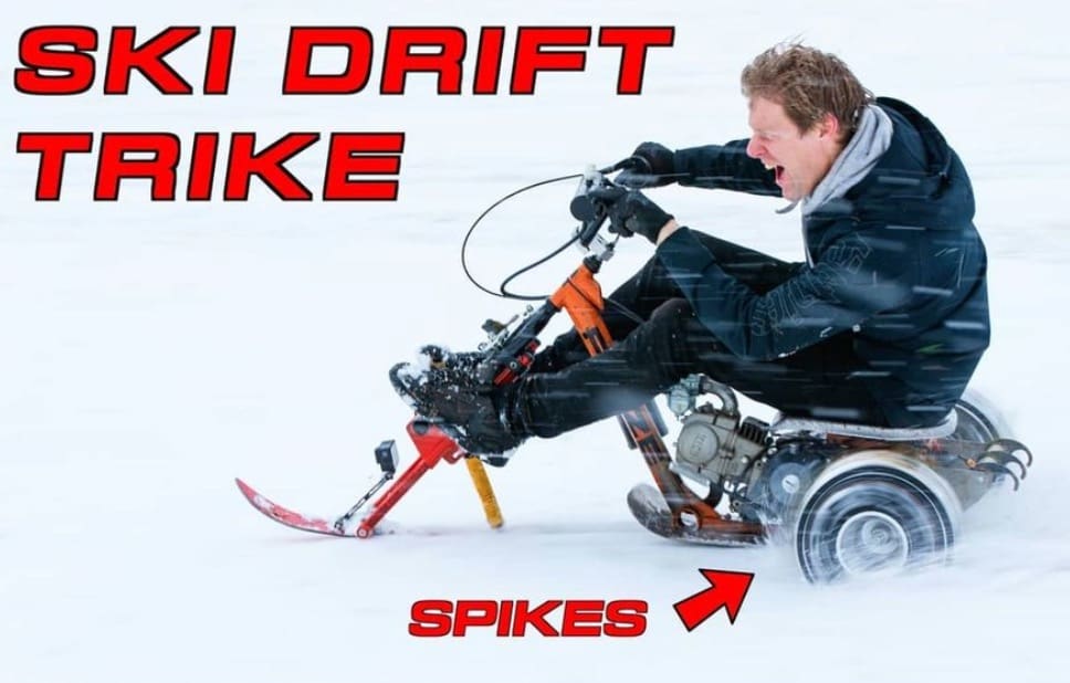 DIY Drift Trike Ski Modification