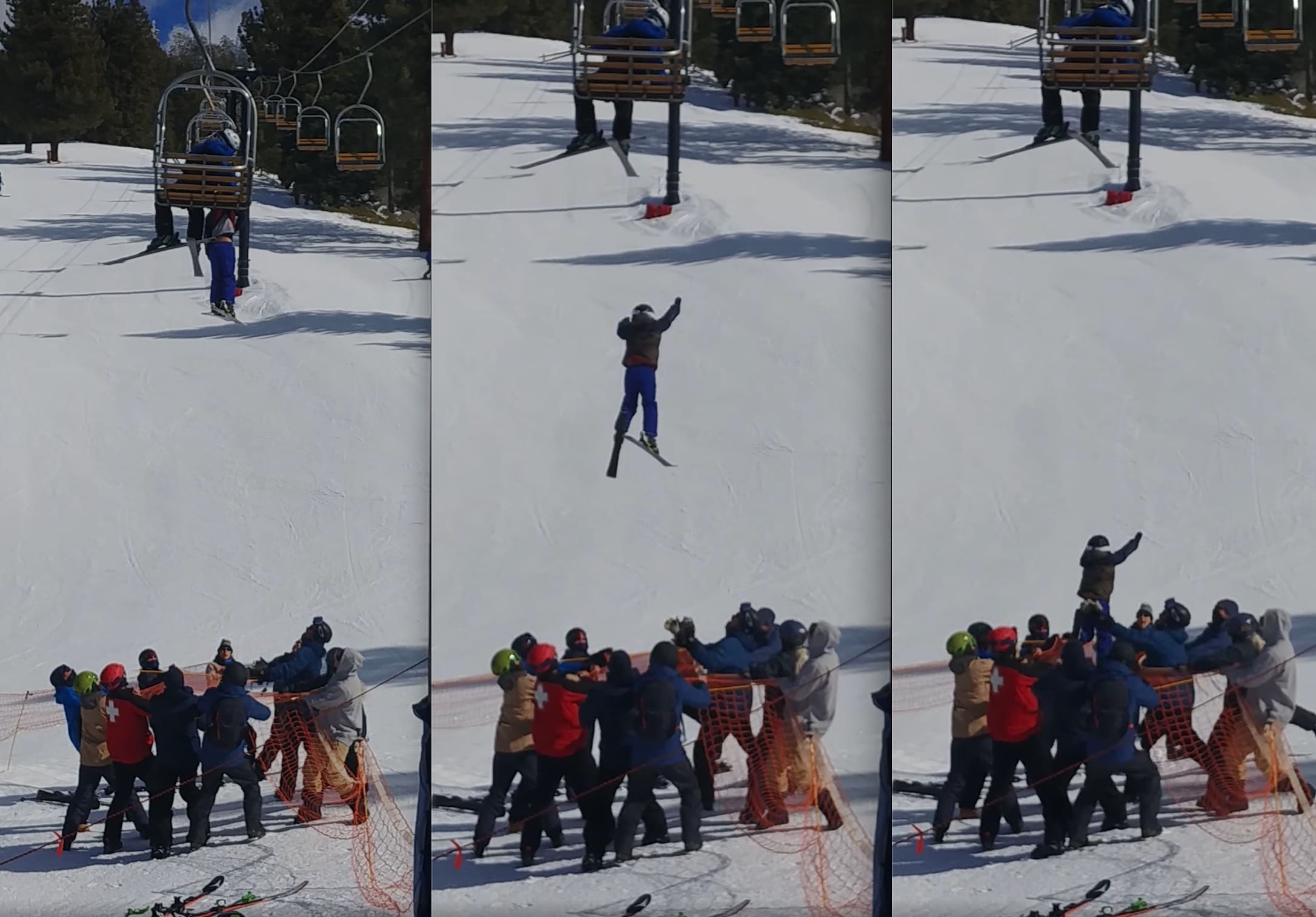 VIDEO: Young Boy Dangling From Chairlift Rescued By Quick Thinking Bystanders