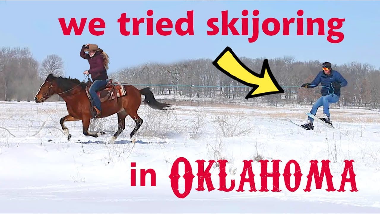 Skijoring In Oklahoma... YEEHAW