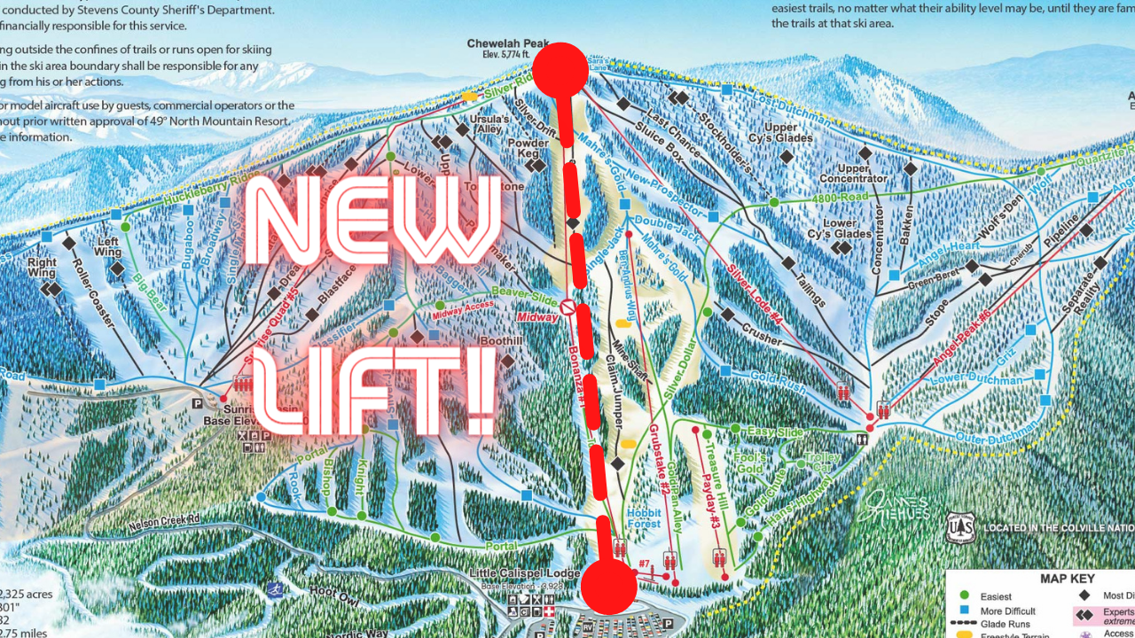 49 Degrees North Trail Map Washington Ski Area Announces New Detachable Quad For '21-'22 (Longest In  Wa) | Unofficial Networks