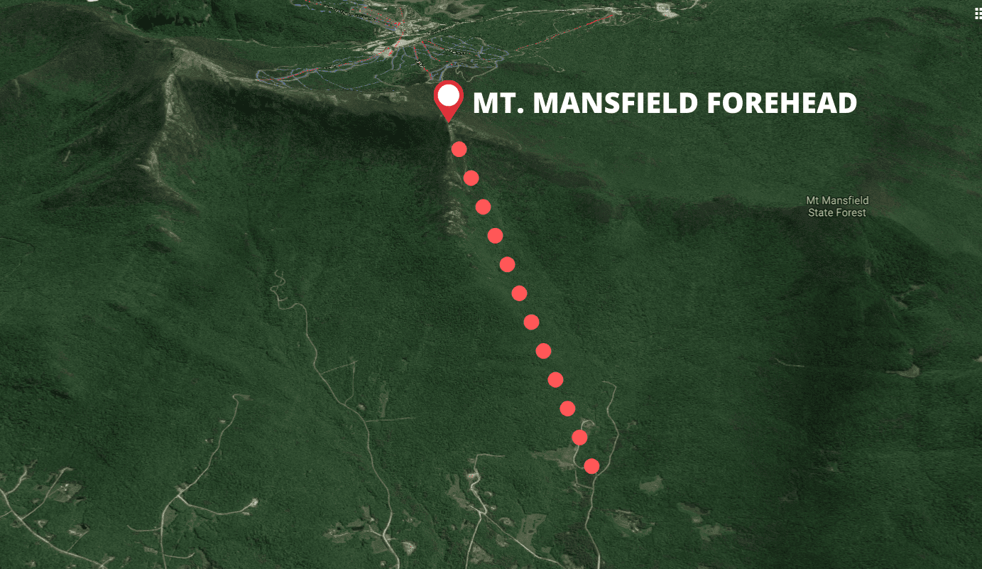 Mt Mansfield Backcountry Map Gorgeous Sunset Backcountry Skiing On Mt. Mansfield, Vt | Unofficial  Networks