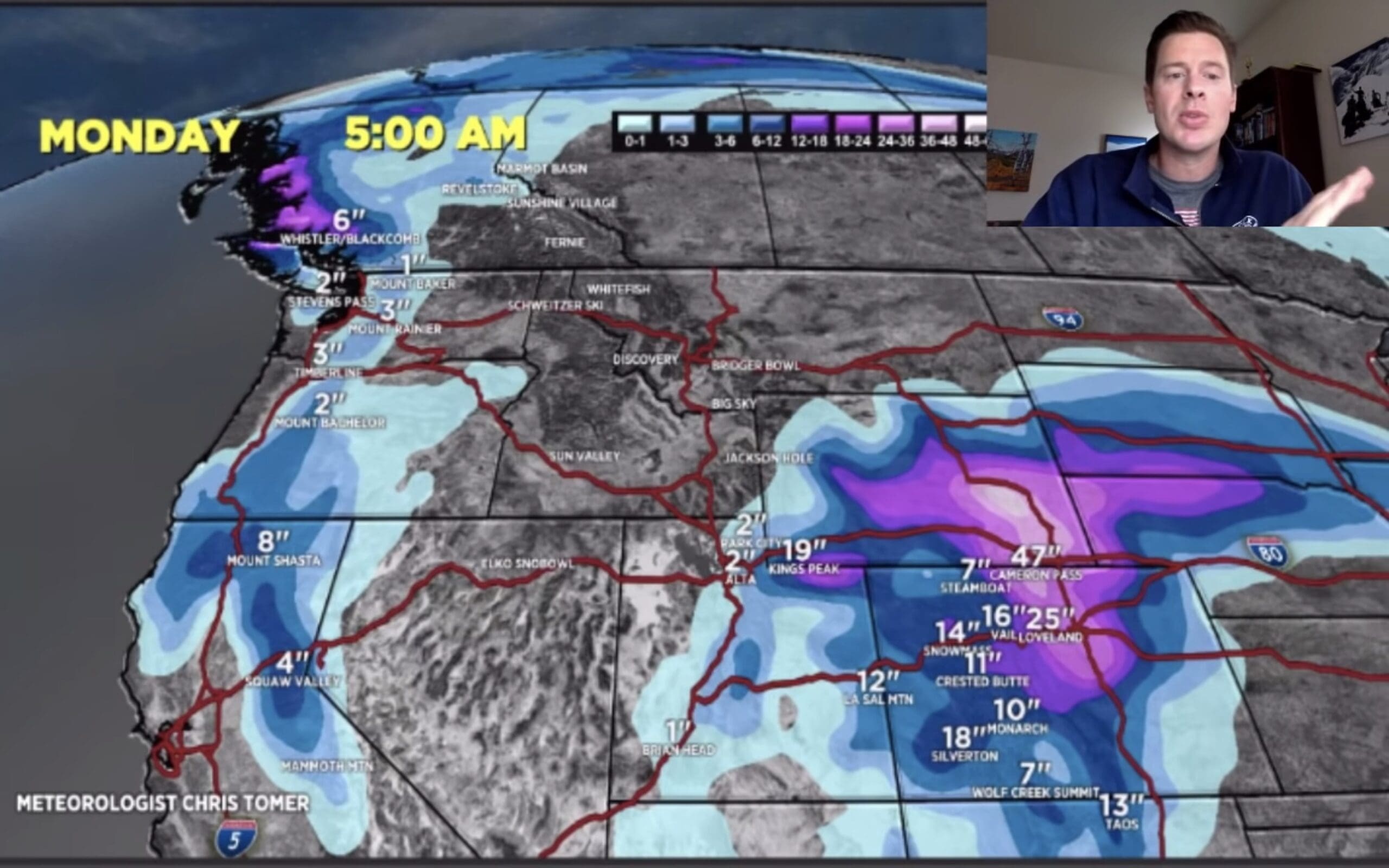 Massive Storm For Colorado | Mountain Weather Update From Chris Tomer
