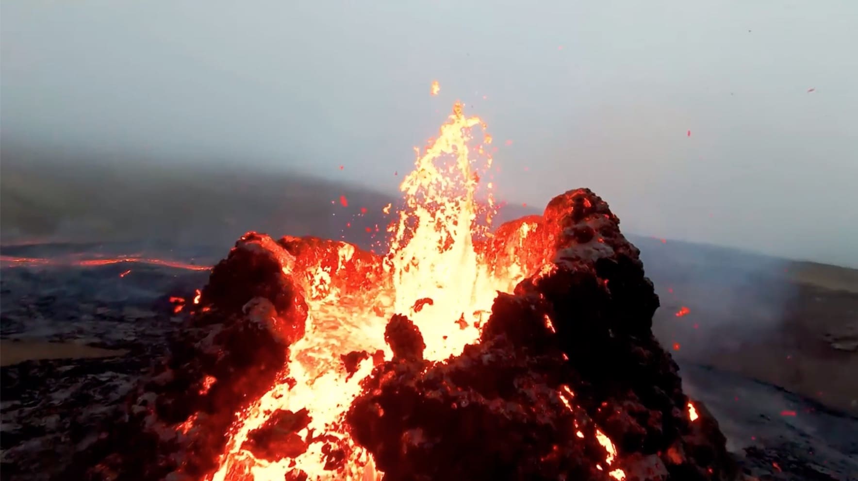 Incredible Drone Footage Of Iceland’s Brand New Volcano | Unofficial ...