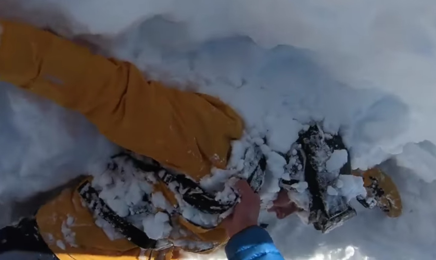 MUST WATCH: Avalanche Trigger, Burial & Rescue Filmed By GoPro