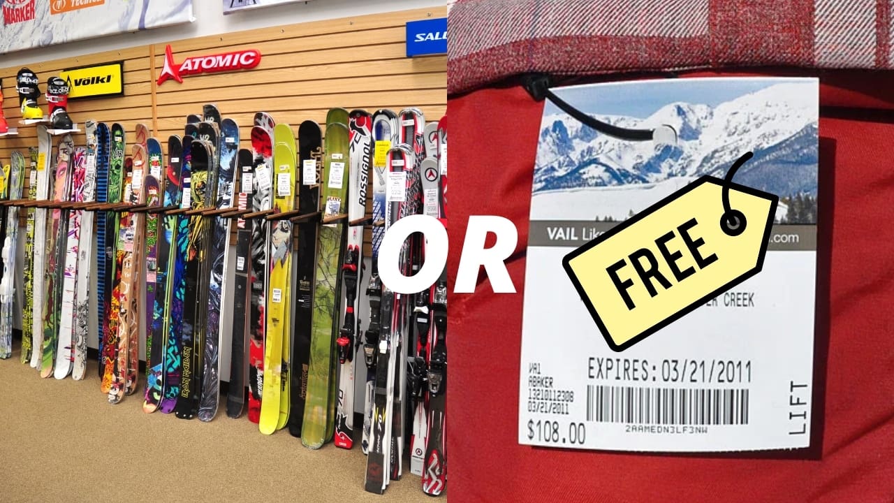 Would you rather ski for free, or get new gear for free for the rest of your life?