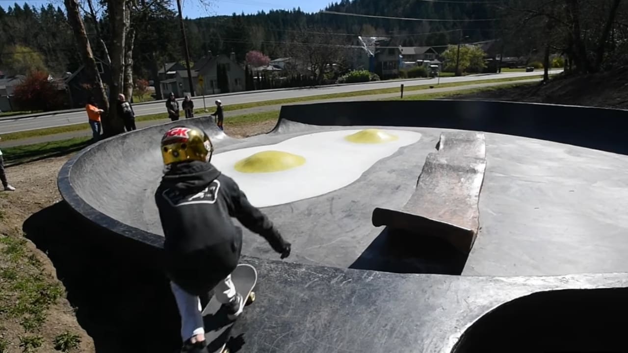 Washington Town Debuts 'Frying Pan' Skate Park