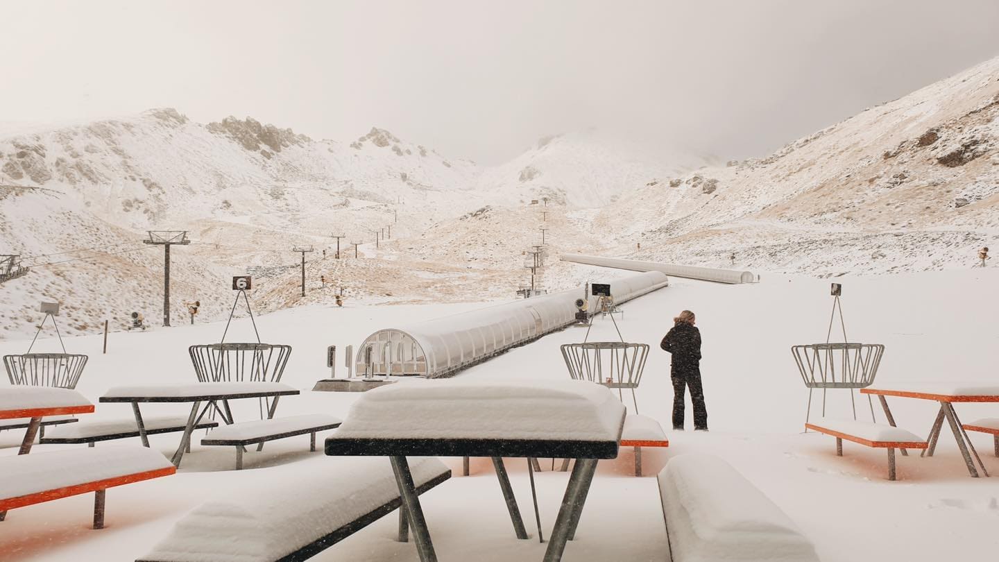 New Zealand Ski Resort Sees 5"+ In Early-Season Snowstorm