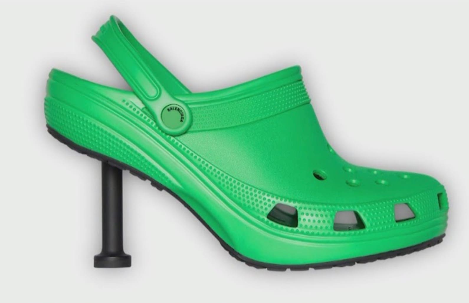 balenciaga heeled crocs