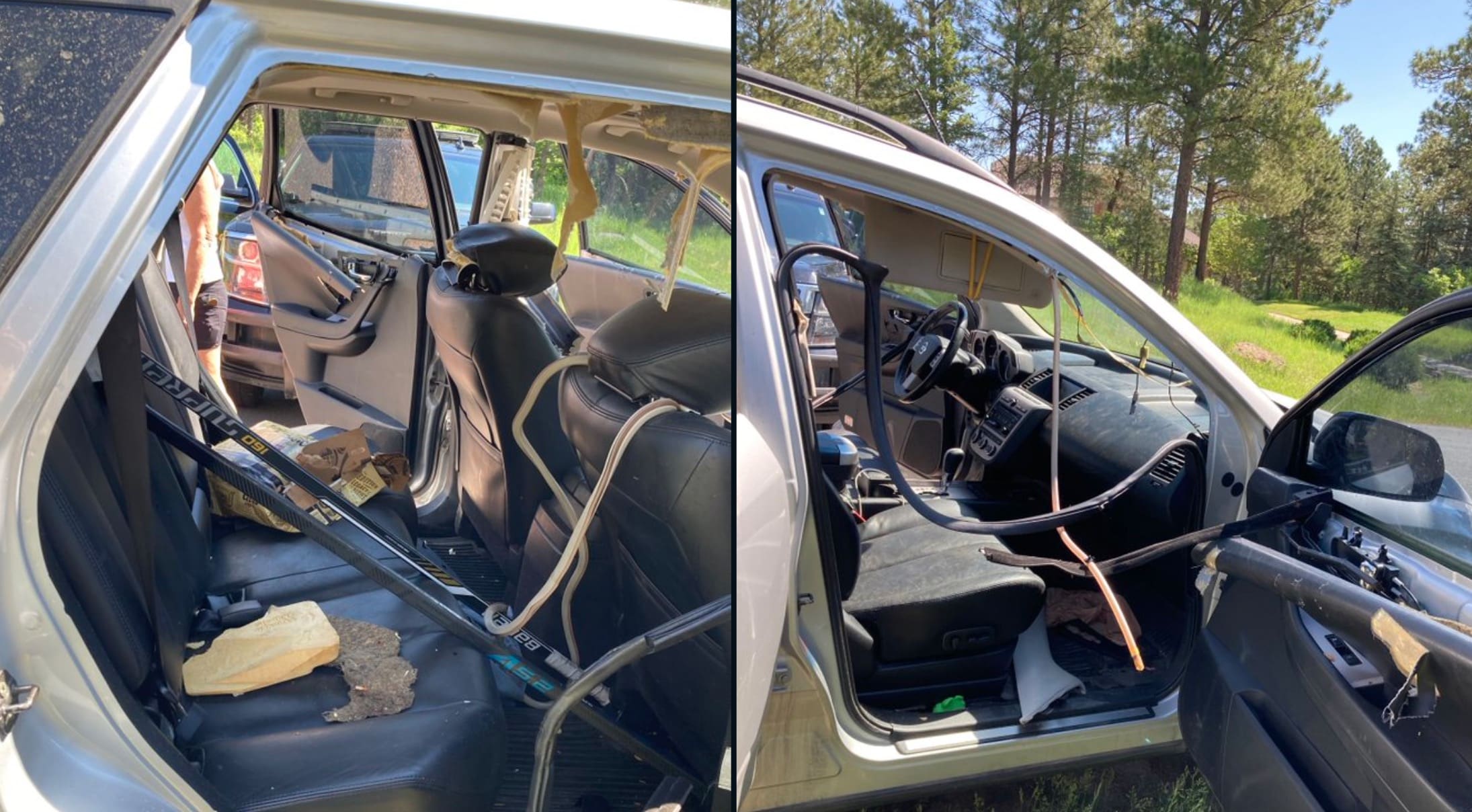 Bear Trapped Inside Car For An Hour...Didn't Drink The Beer
