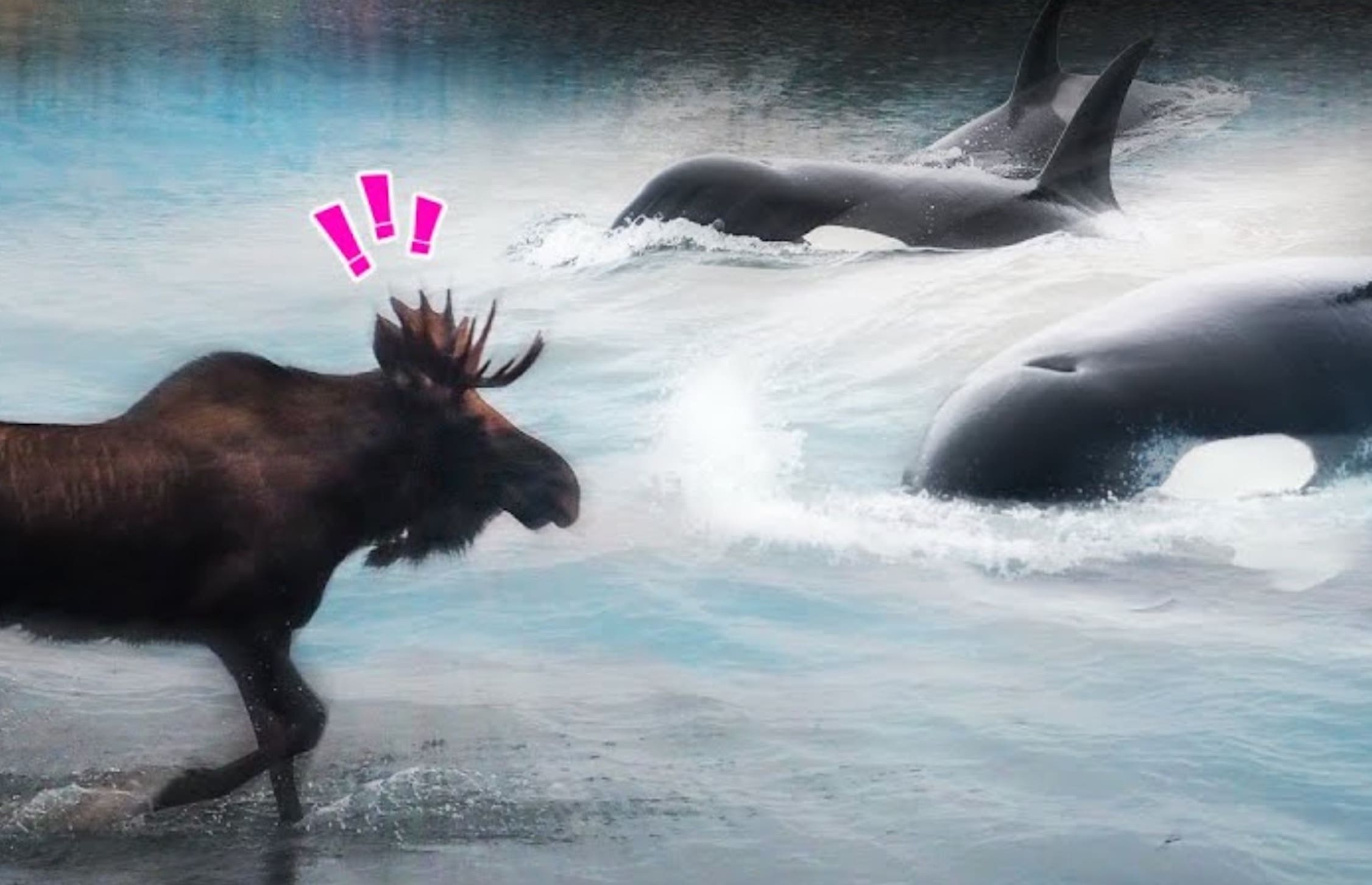 VIDEO: How Killer Whales Are Natural Predators of Moose | Unofficial