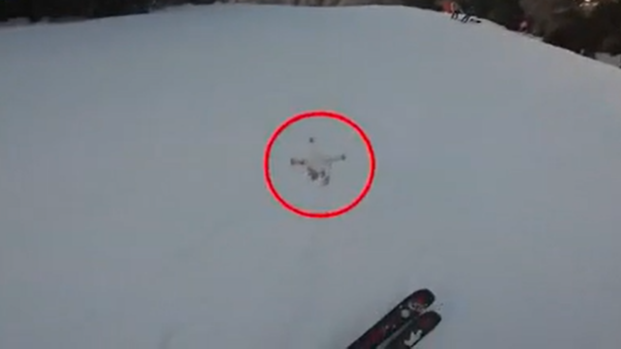 WATCH: Angry Skier Destroys Drone That Nearly Hit Him
