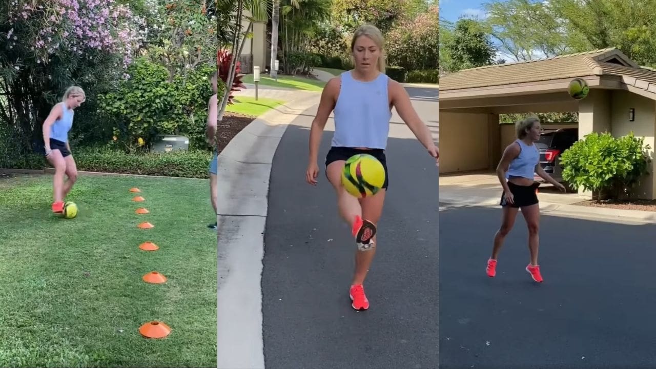 Mikaela Shiffrin Shows Off Her Soccer Skills