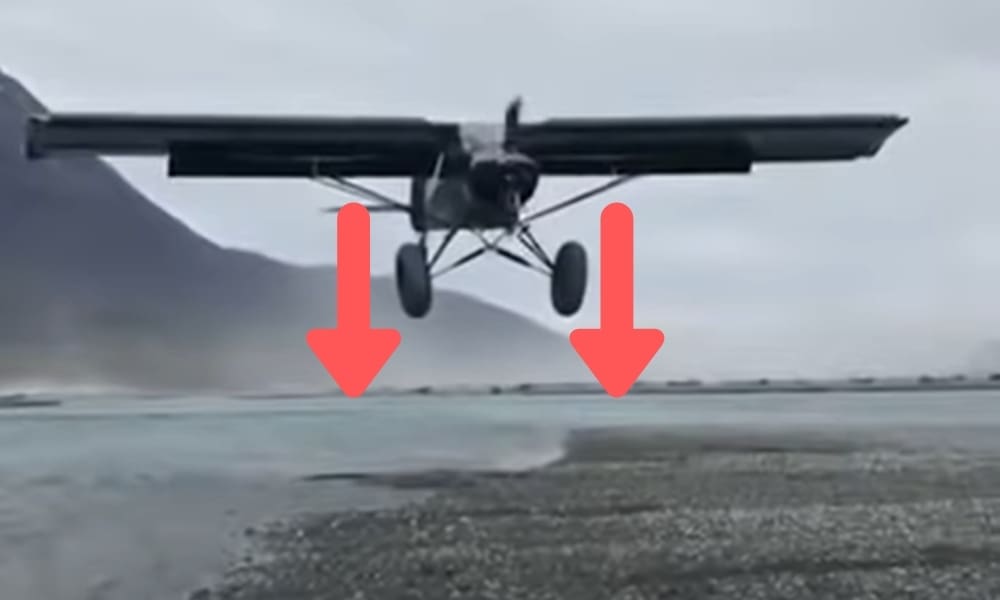 Insane Headwind Allows Plane To Practically Land Vertically