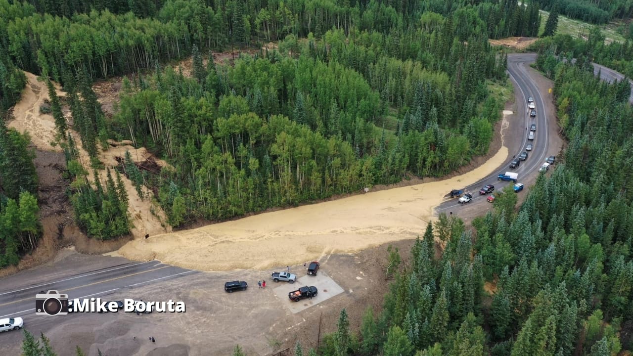 Video: Mudslide Shuts Down Colorado's "Million Dollar Highway"