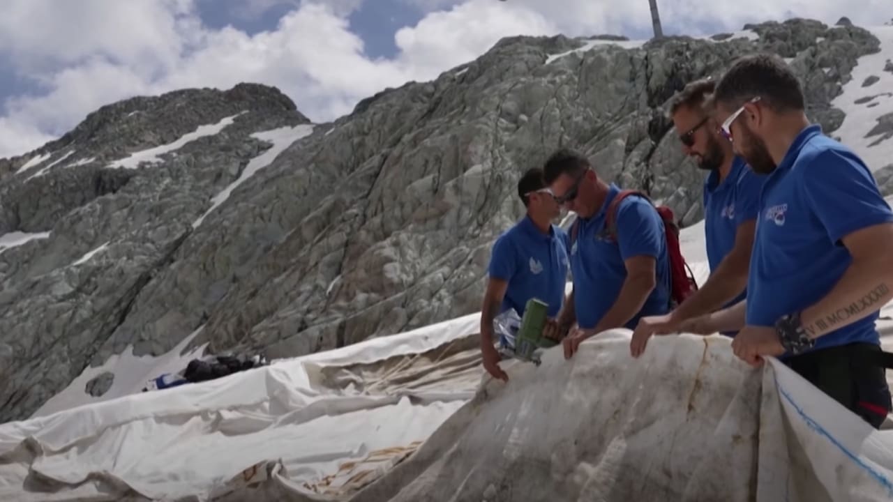 Video: Ski Resort Covers Glacier To Prevent Snow Melt