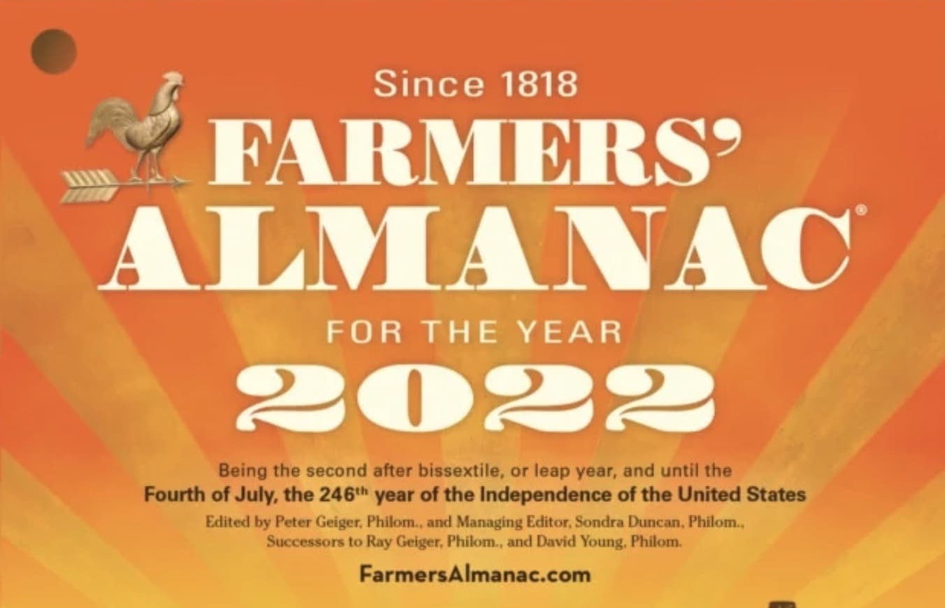 Farmers Almanac 2021 2022 Winter Weather Forecast Prediction 